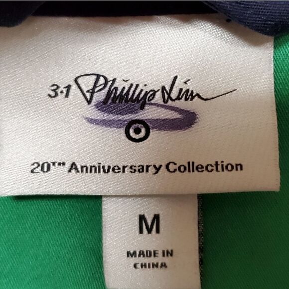 3.1 Phillip Lim 20th Anniversary XXO Blue Green Limited Edition Trench Coat Med - Picture 16 of 16